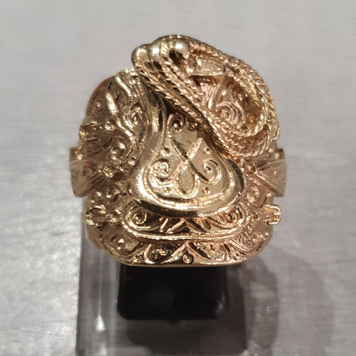 9ct yellow gold saddle - yellow,