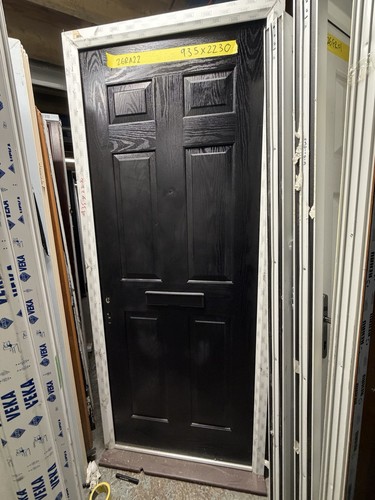 New composite front door - composite, black