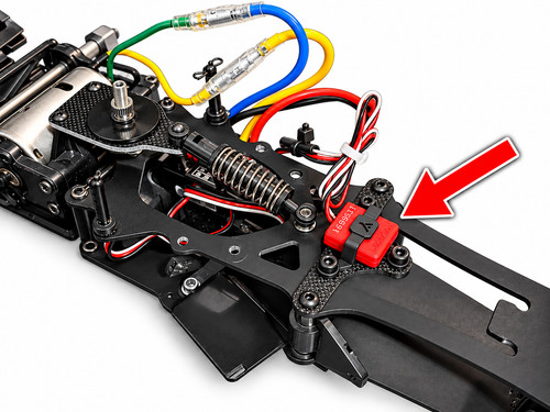 Transponder mount for tamiya - transponder,