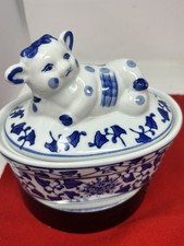 Vintage blue white - blue,