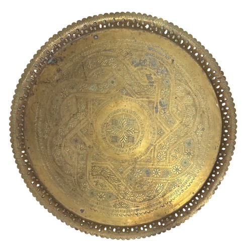 Antique large moroccan brass - moroccan,