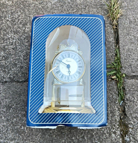 Gold analogue desk - desk, clock