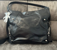 Il Tutto Georgia Hobo black leather Designer Baby  bag RRP £259