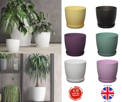Plastic plant pot - plastic, covers