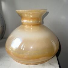 Vintage lamp Peach light shade shell oil electric Hurricane 