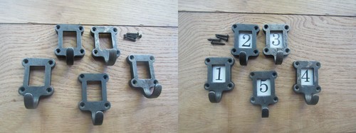 Rustic coat hooks - , iron