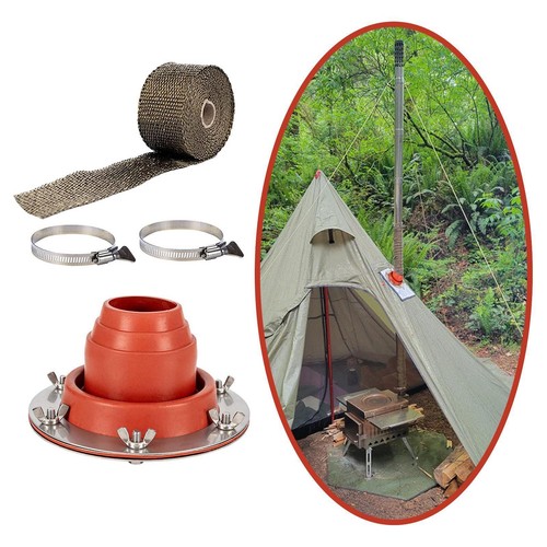 Hot tent stove jack tube - tube, anti