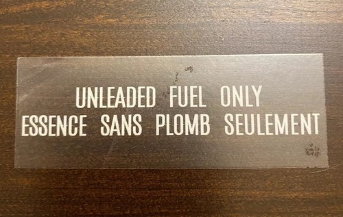 Mazda rx7 oem fuel door - fuel, decal