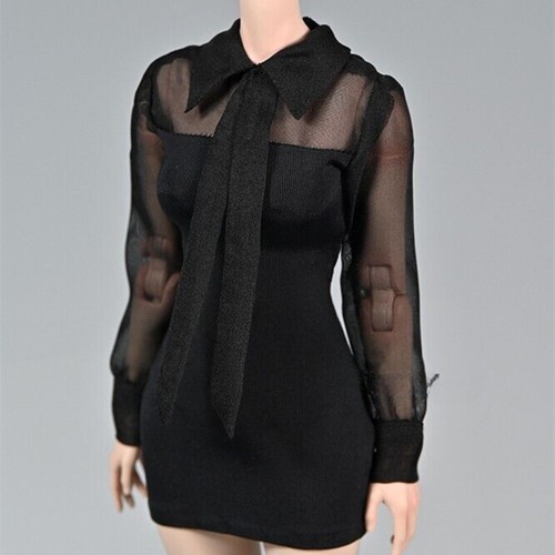 Black perspective dress skirt - black,