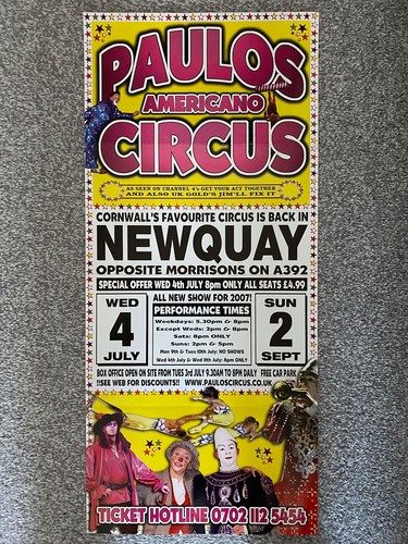Paulo circus poster - paulo's,
