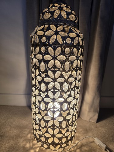 Large moroccan metal lamp - large,