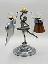 Antique Chrome & Lucite Crumb