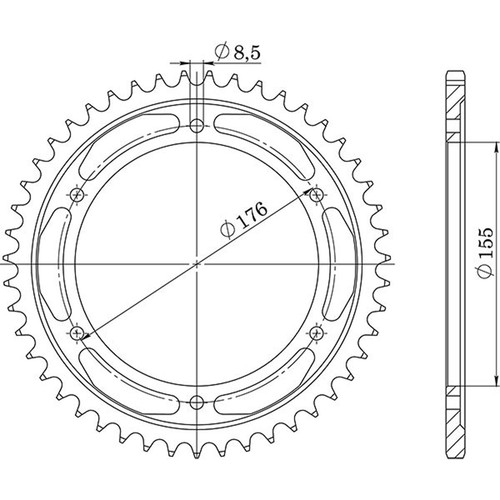 Sunstar steel crown p530 - steel,