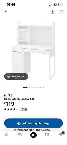 Ikea micke computer desk - micke,