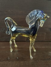 Glass hand blown horse Murano