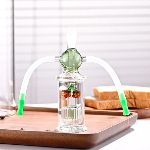 Dual use glass bong green - ,