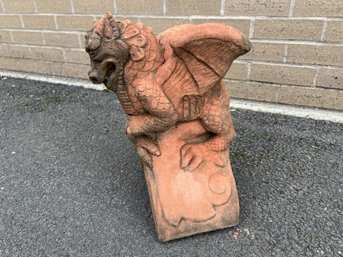 Dragon roof finial ridge - dragon, tile