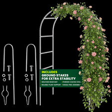 Garden Arch With Ground Stakes