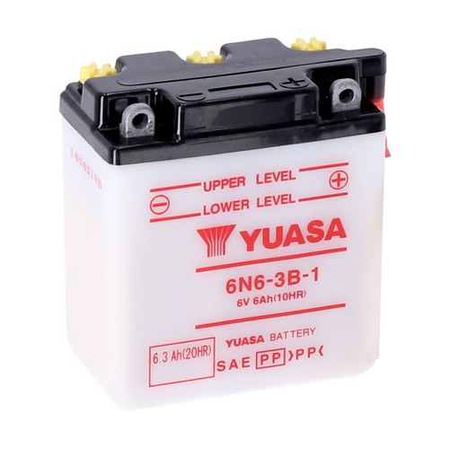 Yuasa conventional battery - 6v,