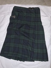 Vintage Scottish Kilt 26"-30W" (25" drop) Scottish Tartan Handmade Kilt