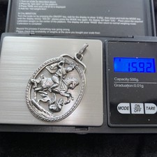  St. George & Dragon Vintage 800 Silver Peruzzi-style Pendant. 15.9