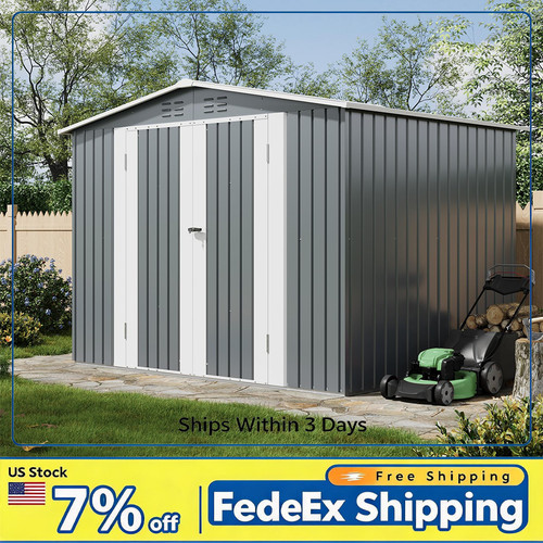 8x6 metal outdoor storage - ft,