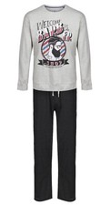 MENS PYJAMAS BARBER SHOP LONG SLEEVE LONG NIGHT WEAR SET S M L XL XXL XXXL NEW