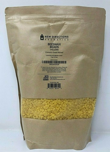 Beeswax beads yellow pastilles - yellow,