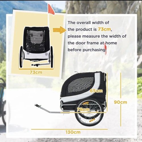 Pawhut pet dog folding bike - pawhut,