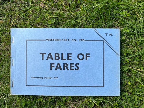 Western smt fare - fare, chart