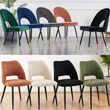 2/4 X Dining Chairs Velvet Set