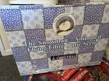 Raymond Briggs The Snowman Walking In The Air  Fibre Optic Christmas Decoration
