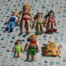 Playmobil Figures X6 Playmobil Beach Figures Swimming Pool Figures Family 