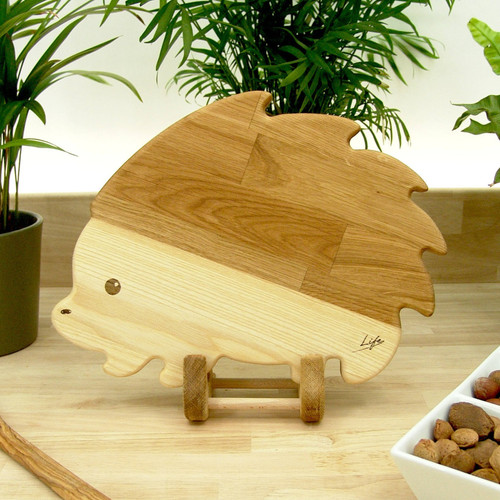 Wooden hedgehog chopping board - wooden,
