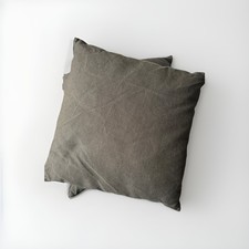 2 X Habitat Cushions In Grey Cotton  50 X 50cm