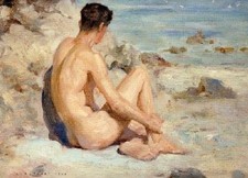 Henry Scott Tuke oil painting