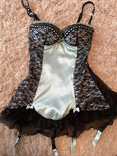 Ann summers satin lace - lace, basque