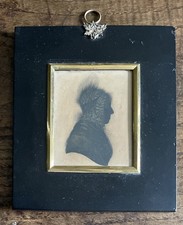 Antique Portrait Silhouette Of