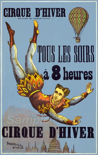 Vintage french circus cirque - vintage,