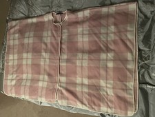 Ladies Primark Pink Checked Poncho Front Zip Size 10/12