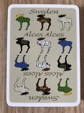 An unusual Pack of playing cards featuring Alces alces  - Sweden - Moose - Elk