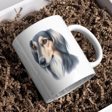 Saluki Dog 11oz White Mug