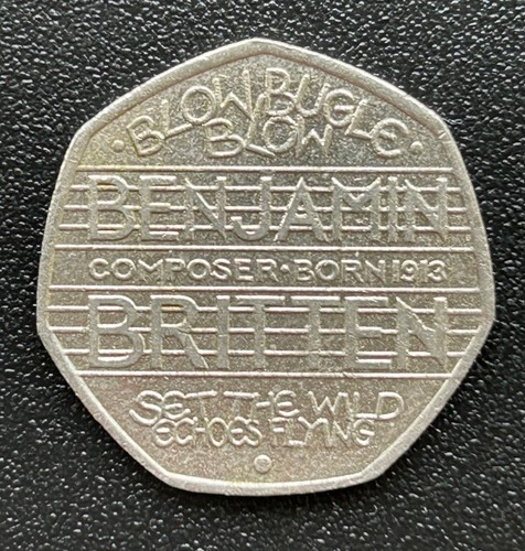 2013 benjamin britten - benjamin, 50p