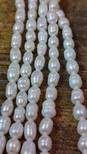 Natural Freshwater Pearl Beads 6-8x4-5mm