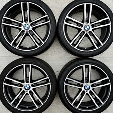4 Genuine 719M BMW 18" Alloy Wheels 1 2 Series F20 F21 F22 BLACK 225 & 245 Tyres