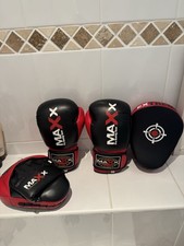 Maxx 12oz Boxing Gloves with Training Pads