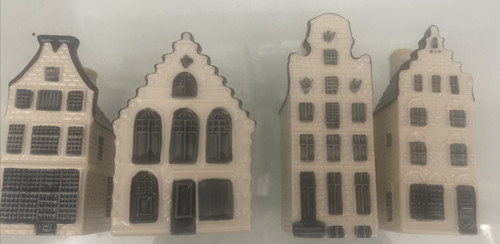 Delft blue miniature canal - miniature,