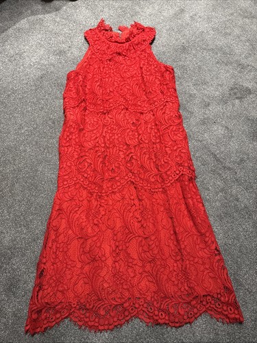 Reiss women red dress size - women's,