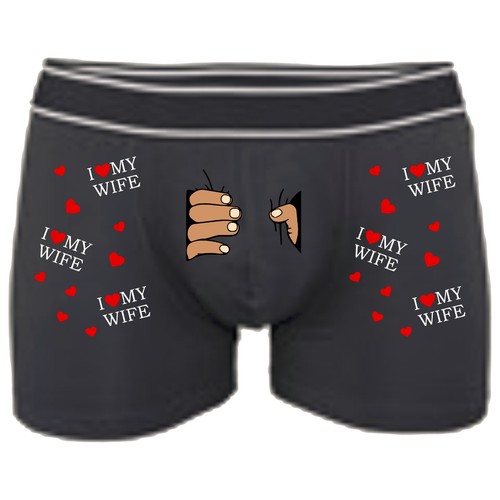 Novelty mens boxer love my - mens, i