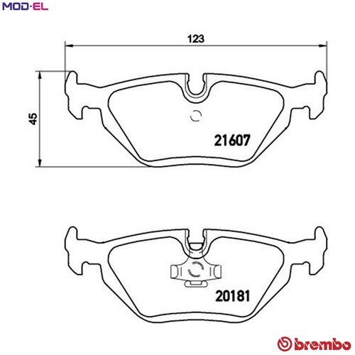 Brake pad set disc - brake, 06